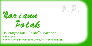 mariann polak business card